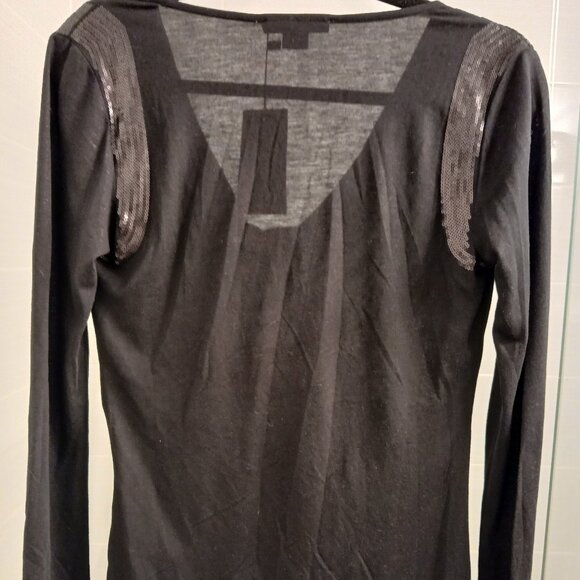 A/X Armani Exchange Draped Sequin Top - Picture 7 of 8